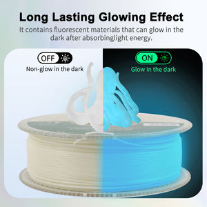 Filament d'impression 3D lumineux LONQI 1 kg 1,75 mm, filament PLA bleu lumineux, filament PLA lumineux pour imprimante 3D - Product Image 2