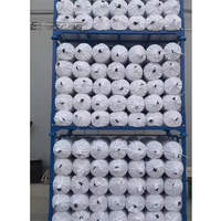 Étagère à rouleaux en tissu pour l'industrie textile, en acier métallique pour entrepôt, revêtement en poudre, empilable, pliable, robuste, résistant