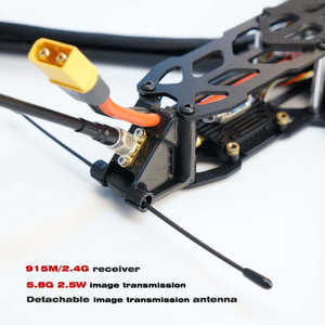 My Store 10-Inch FPV BNF Beginner Drone with Long Range & Heavy Payload Cinematic Indoor Hover Black - Product Image 4