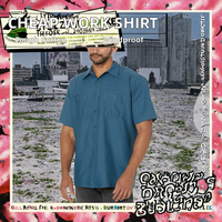 Vêtement de travail à manches courtes en coton 100% coupe-vent certifié CE Beyor MWS-0015 pour hommes, personnalisable, boutonné, noir, en soie, vente en gros