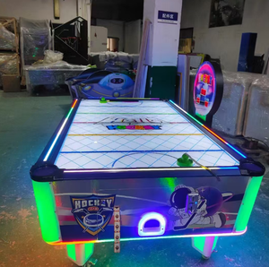 Máquina de Hockey de Aire Curva Operada con Monedas, Juego de Hockey de Aire para Interiores, Máquina de Juegos Arcade Operada con Monedas para Niños - Product Image 5