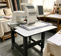 Machine à broder plate automatique informatisée professionnelle pour chapeaux et casquettes avec broderie personnalisée
