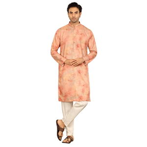 Apricot Peach Designer <b>Kurta</b> Elegant Ethnic Wear for Festive Traditional and Special Occasions <b>Kurta</b> For Sale - Product Image 1