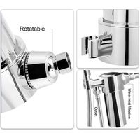 Filtre de douche multi-étapes Hidly moderne et écologique au charbon actif pour éliminer le chlore et le fluorure – Le meilleur filtre pour l'eau de douche