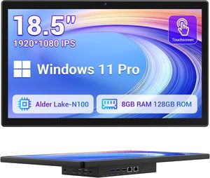 แท็บเล็ตหน้าจอสัมผัสแบบ Full-HD ขนาด 18.5 นิ้ว, อุปกรณ์ออลอินวันพร้อม Windows 11 Pro มาพร้อมหน้าจอแสดงผลแบบ Capacitive ความละเอียด 1920x1080 G+G รองรับการสัมผัส 10 จุด - Product Image 6