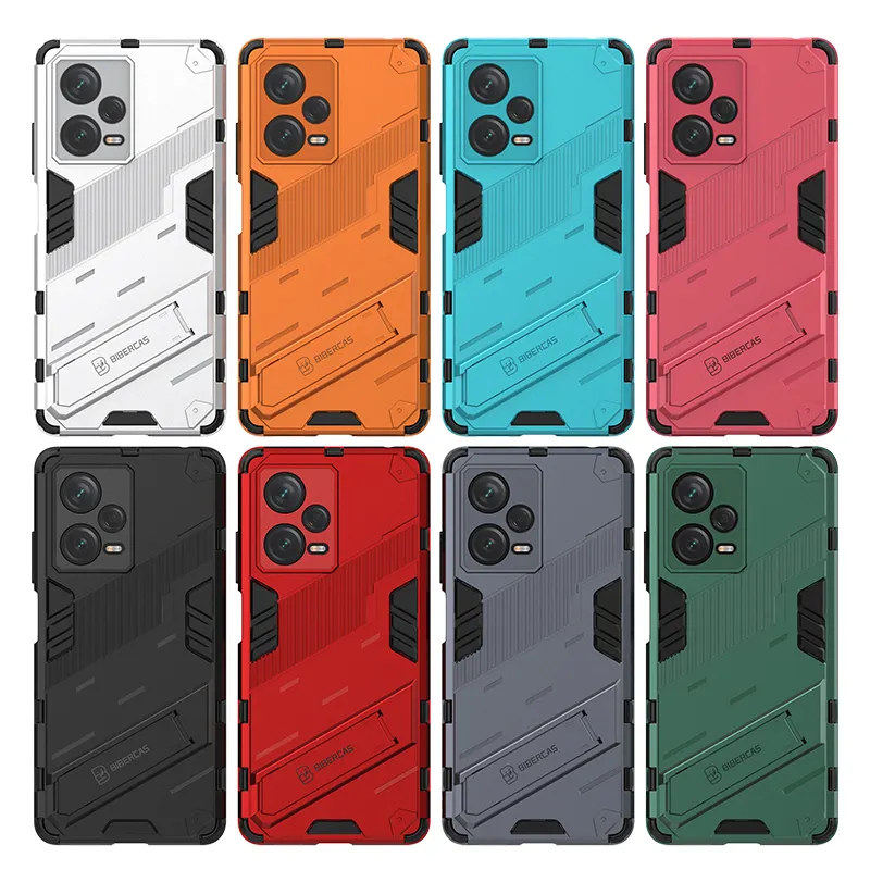 Mobile Phone Accessories Back Cover with kickstand Shockproof Armor Phone Case For Redmi Note 12 Pro Plus Note 11T 11R 11 10 9