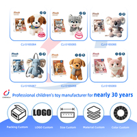 Jouets en peluche musicaux Chengji avec oreilles mobiles, vente en gros, cadeaux mignons pour enfants, sac à dos en peluche koala doux et sûr