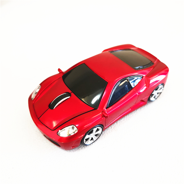 Low MOQ Customized Logo Printing Gift Car Mouse for Ferrari Sports Car Design Computer Mice Car Wireless Mouse