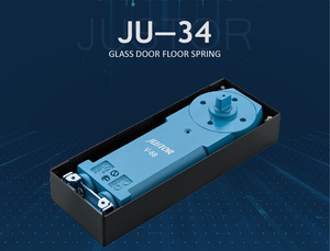 Resorte de Piso Hidráulico de <span class=keywords><strong>Doble</strong></span> Cilindro de Acero Inoxidable JU-34, Resorte de Piso Oculto de 120 kg para Puerta de Vidrio - Product Image 2