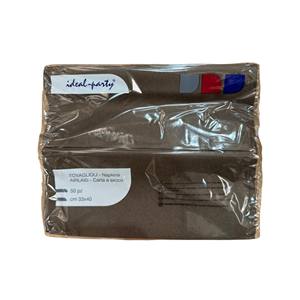 Tovaglioli in Tessuto AIRLAID 50 Pezzi Slim Pocket Chocolate 33X40 CM Accessorio Premium - Product Image 2