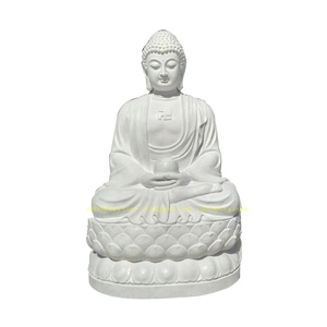 Temple Jardin Décor D'art <span class=keywords><strong>En</strong></span> <span class=keywords><strong>Pierre</strong></span> Marbre Statue de <span class=keywords><strong>Bouddha</strong></span> <span class=keywords><strong>Assis</strong></span> - Product Image 2