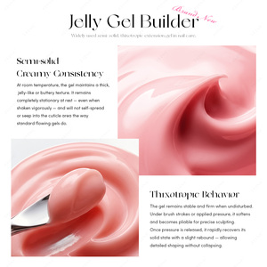 JTING private Label Jelly gel <b>builder</b> HEMA/TPO Free non-flow long lasting soak off nail supplies <b>builder</b> exctension gel polish - Product Image 4