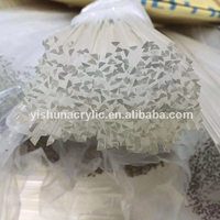 Vente en gros diamètre 3mm 4mm 5mm 6mm tige acrylique en plastique Pmma transparent