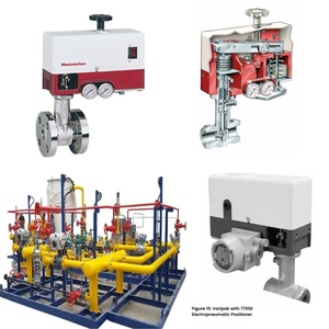 Vanne de régulation de débit de gaz pneumatique sur skid avec positionneur de vanne Varipak série Maso-neilan 28000 SVI1000 7700E OEM - Product Image 1