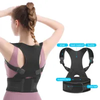 Attelle de soutien d'épaule Soulager les douleurs dorsales Ceinture de soutien Bande correctrice de posture pour hommes et femmes