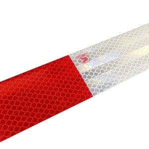 Hcsp xe tải Trailer vật liệu phản chiếu xe Sticker 500 CD/LX/m2 Trắng + Đỏ phân khúc 125 GSM trắng + vải màu đỏ PC Glass đính cườm 500 - Product Image 3