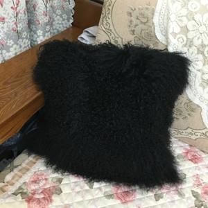 Funda de Almohada de Piel de Oveja Mongola Auténtica de Fábrica de Hebei, Cojín de Piel de Zorro de Moda - Product Image 4