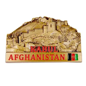 Magnete per frigorifero 3d personalizzato della città di mosca per souvenir dell'afghanistan