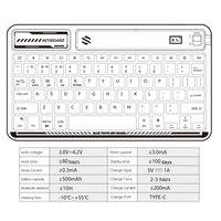 Pasokan Pabrik Keyboard Plastik ABS Ultra Tipis dengan Lampu Latar RGB USB Type-C Nirkabel untuk Tablet & Laptop dengan Harga Bagus