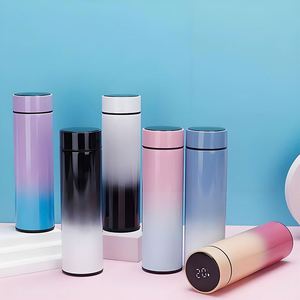 XDH1544 Custom Logo Printed Digital 500ml LED Smart Temperature Display <b>Flask</b> Cup for Promotion Corporate Activity Business Gift - Product Image 1