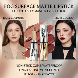 Lucidalabbra <span class=keywords><strong>Effetto</strong></span> Seta Naturale a Lunga Durata, <span class=keywords><strong>Rossetto</strong></span> Opaco Vellutato Anti-Trasferimento, Tonalità Nude Naturale, Personalizzabile con Logo - Product Image 4