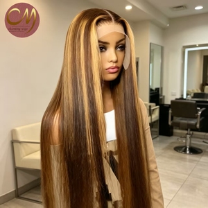 Pelucas de Cabello Humano con <span class=keywords><strong>Balayage</strong></span> <span class=keywords><strong>y</strong></span> Reflejos, <span class=keywords><strong>Rubio</strong></span> Miel Marrón Ombre, Liso <span class=keywords><strong>y</strong></span> Ondulado, Peluca Frontal de Encaje HD 13x4, Línea de Cabello Pre-Arrancada por Proveedor - Product Image 1