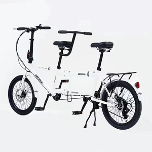 2024 Modisches Hochwertiges Bestseller Sofort Lieferbares 20-Zoll-Tandem-Fahrrad mit Scheibenbremsen und 2 Sitzen für Erwachsene - Product Image 6