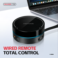 Sistema de Altavoces para Juegos Microlab T10 2.1 Canales, 56W, Luces LED RGB, Woofer de 5.25 Pulgadas, Conexión por Cable/Inalámbrica, para Computadora y Teléfono Móvil