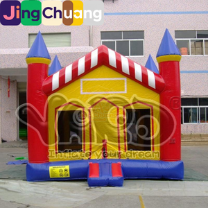 Castello Gonfiabile per Feste di <span class=keywords><strong>Compleanno</strong></span> all'Aperto, Trampolino con Scivolo, Giocattolo per Bambini in PVC, Uso Domestico, Grande e Sovradimensionato - Product Image 2