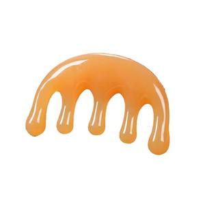 HZ pettine per capelli Lifting viso strumento di massaggio giada pettine per capelli in resina naturale Guasha - Product Image 6