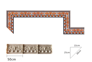 Di plastica di Cemento Gronda muffa Casa al di fuori decorativo gronda angolo cemento esterno Angolo del soffitto di stampaggio - Product Image 5