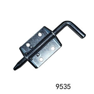 Loquet à ressort 9535 C-C pour porte en fer, loquet de traction robuste, plaqué zinc bleu, design industriel - Product Image 1
