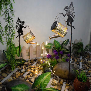 Projection creuse en fer forgé LED <span class=keywords><strong>lampe</strong></span> solaire IP65 étanche pour cour extérieure jardin pelouse paysage sol Insert - Product Image 3