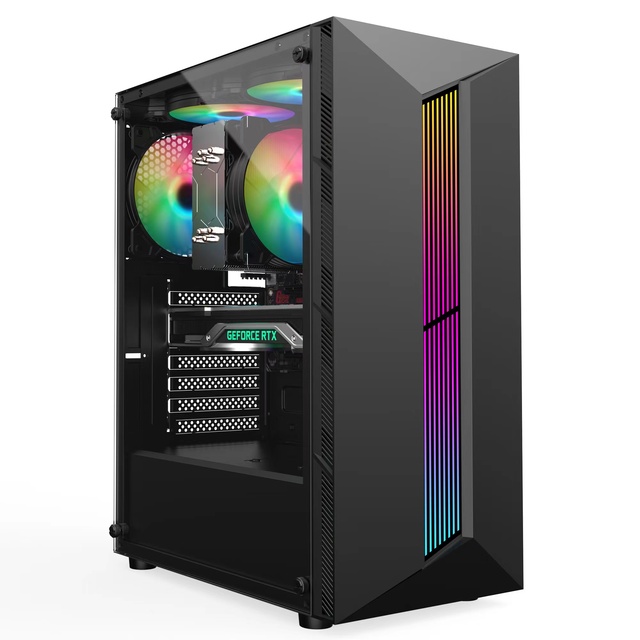 Full Tower LED Light Gaming Cases Popular ATX PC Casing Gamer Computer Cabinet PC Chassis