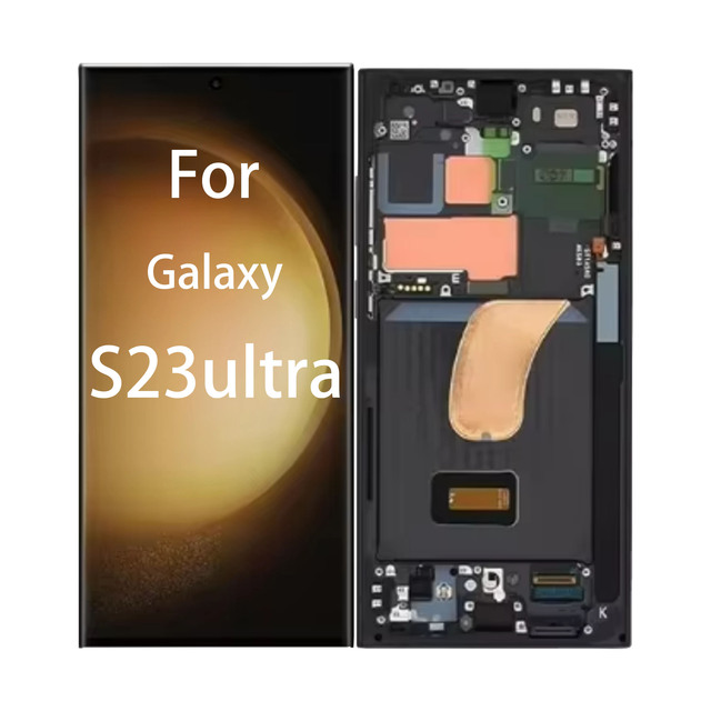 For Samsung for Galaxy S23 Ultra OLED Display Touch Screen Digitizer Assembly Mobile Phone LCD Replacement for S918 S918B S918U