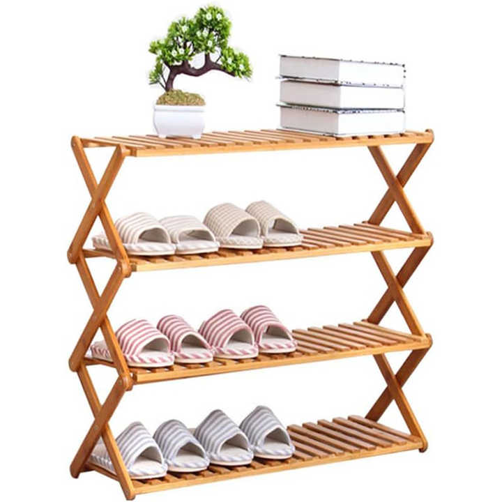 Shoe Stack Rack Flower Multifunctional Free Standing Plant Display Racks Foldable Shoes ...