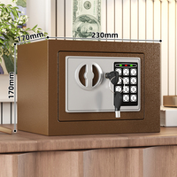 Mini coffre-fort électronique numérique en métal ignifuge pour la maison, l'hôtel, le bureau, la banque, le stockage d'argent liquide H170xL230xP170mm