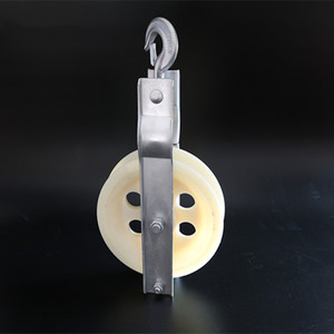 나일론 훅 케이블 롤러, 케이블 풀리, 행잉 케이블 블록 맞춤형 OEM U형 나일론 플라스틱 휠 베어링 와이어 로프 <span class=keywords><strong>3</strong></span>년 - Product Image 5