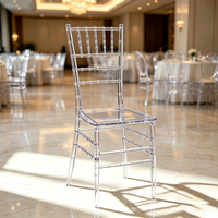 Chaise fantôme en acrylique transparente personnalisée, empilable, pour mariage, banquet, événement, chaise en cristal, vente en gros