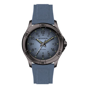 Montres sport tendance 2024, éco-énergétiques, pour hommes, 44 mm, grand cadran, cadran personnalisé, quartz solaire, bracelet en cuir véritable, fabriqué en Chine - Product Image 2