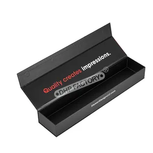 Black Flip Lid Magnetic Closure Custom Luxury Wig Bundles Packaging Gift Box For Hair