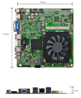 OEM Intel 4th HM86 chipset PC placa base DDR3 SATA NVME VGN Puerto Mini ATX servidor/estación de trabajo placa base