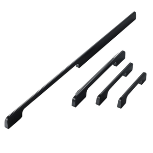 Mat Siyah Altın Alüminyum Dolap Kolları Modern Minimalist Mutfak Yatak Odası Banyo Dolabı Gardırop Çekmece Dayanıklı Bar Çekme Kolu - Product Image 5