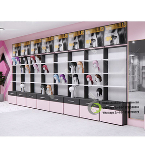 Estante de exhibición de Peluca de estilo moderno de diseño de lujo, soporte de exhibición de peluca, estante de exhibición de peluquería - Product Image 1