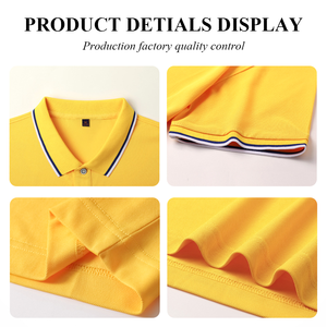 เสื้อโปโลสำหรับผู้ชายพิมพ์ลายเรียบใส่ได้ทั้งชายและหญิงเสื้อยืดแขนสั้นโลโก้ออกแบบได้ตามต้องการของขวัญตามต้องการ - Product Image 6