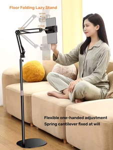 Support d'affichage universel à bras long rétractable pour tablettes et téléphones portables de 4 à 12.9 pouces Support de sol pour téléphone portable et <span class=keywords><strong>tablette</strong></span> - Product Image 5