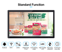 Affichage vertical d'intérieur de signalisation numérique d'annonces de 42 43 pouces moniteur d'écran tactile d'affichage à cristaux liquides de Wifi pour l'équipement publicitaire