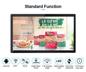 Kapalı 42 43 inç dikey reklamlar dijital tabela ekran reklam ekipmanları için Wifi LCD dokunmatik ekran monitör - Product Image 2