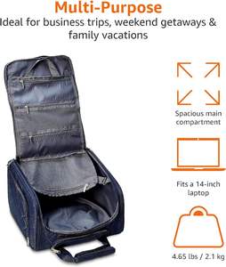 Fabrika özelleştirilmiş Underseat haddeleme seyahat bagaj çantası tekerlekler 16 inç gri renk bagaj seyahat çantaları - Product Image 4