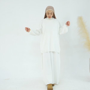 Zifeng OME Set in Maglia Ispessito per Autunno <span class=keywords><strong>e</strong></span> Inverno Medio Oriente, Tinta Unita <span class=keywords><strong>e</strong></span> Multicolore, Completo Due Pezzi - Product Image 4